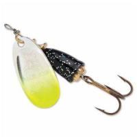 Blue Fox Classic Vibrax Lure Silver / Chartreuse 3/8 oz #4 Blade