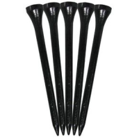 Pride Golf Tee 2 3/4" - 100 Pack BLACK 2 3/4"