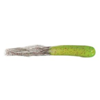 Gitzit Fat Bait Tube - 10 Pack Olive Smoke / Red Sparkle 2.5"