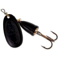 Blue Fox Classic Vibrax Lure Black 7/64 oz #0 Blade