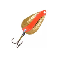 Rainbow Plastics Pot-o-Gold Lure Hammered Nickel / Fire Stripe 1/4 OZ 1-3/4"