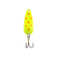 Rainbow Plastics Pot-o-Gold Lure Chartreuse / Red Spots 1/4 OZ 1-3/4"