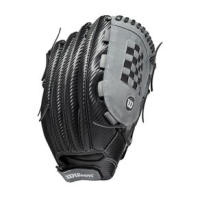 Wilson A360 Sp14 14" Slowpitch Softball Glove 2021 Grey / Black 13" Left Hand Throw