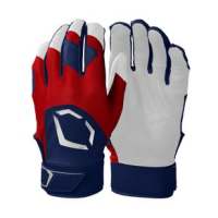 EvoShield Standout Batting Gloves Navy / Scarlet XL