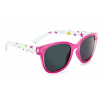 ONE Darling Sunglasses Crystal Pink Star Pattern / Smoke Polarized