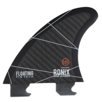 Ronix Floating Fin-S 2.0 Tool-Less Fiberglass Surf Fin CHARCOAL 3.5" Right