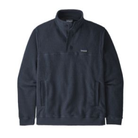 Patagonia Shearling Button Pullover Fleece - Men's New Navy S