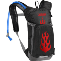 CamelBak Mini M.U.L.E. Hydration Pack - Kids' Black / Flames 50 OZ