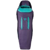 NEMO Forte 20deg Synthetic Sleeping Bag - Women's Tide Pool / Shaded Thistle Long Right Hand