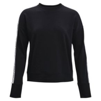 Under Armour Rival Terry Taped Crew - Women's Black / Mod Gray / White M