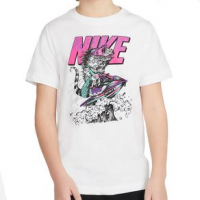 Nike Beach Graphic T-Shirt - Boy's S Birch White