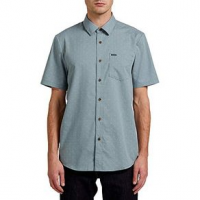 Volcom Stallcup Short Sleeve Shirt S Coolmax Blue