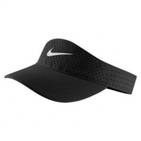 Nike AeroBill Adjustable Training Visor - Unisex One Size Black/White