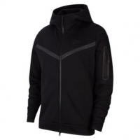 Nike Sportswear Tech Fleece Full-Zip Hoodie - Men's S Black/Black