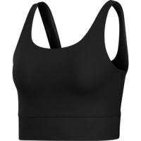Nike Yoga Luxe Infinalon Crop Top - Women's Black / Dark Smoke Grey XS