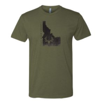 Muley Freak Mule Deer Country Idaho State T Shirt - Men's Olive Drab Green M