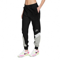 Nike Heritage French Terry Joggers - Women's XS Black/Grey Heather/White/White