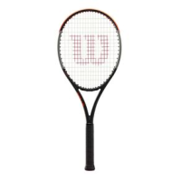 Wilson Burn 100S V4 Tennis Racket (Unstrung) Black / Silver / Orange 4 1/4"