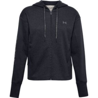 Under Armour Rival Fleece Embroidered Full-Zip Long-Sleeve Hoodie - Women's Dark Gray S
