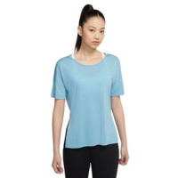 Nike Yoga Short-sleeve Top - Women's Cerulean / Heather / Glacier Blue / Light Armory B XS