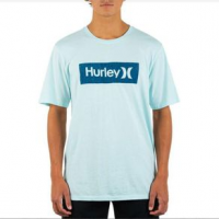 Hurley Everyday Washed One And Only Boxed Texture Tee XL Glacier Blue