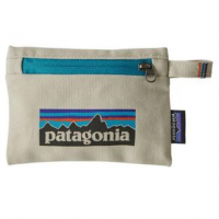 Patagonia Small Zippered Pouch One Size P-6 Logo: Bleached Stone