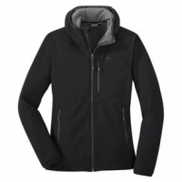 Outdoor Research Ferrosi Grid Hooded Jacket - Women's L Black
