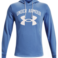 Under Armour Rival Terry Big Logo Hoodie - Men's River / Onyx White M