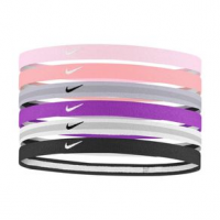 Nike Swoosh Sport 2.0 Headbands 6 Pack - Girls' One Size Pink Foam/Arctic Punch/Purple Chalk