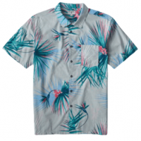 Billabong Sunday's Floral Short Sleeve Shirt - Men's XXL Mountain Stone