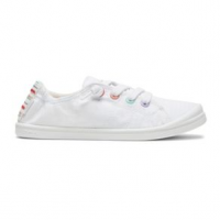 Roxy Bayshore Slip-on Shoes - Girls' 5Y White/ Multi Monogram Regular
