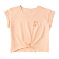 Roxy Roxsun Tie Front T-shirt - Girls' L Apricot Ice