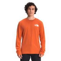 The North Face Long Sleeve Box NSE Tee Shirt - Men's XL Burnt Ochre