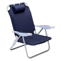 Monaco Folding Beach Chair One Size Dark Blue