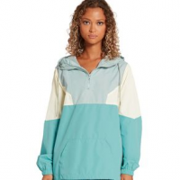 Volcom Wind Stone Color Blocked Jacket - Women's S Aqua