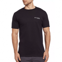 Columbia PFG Fish Flag Graphic T-shirt - Men's S Black/Graphite