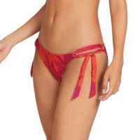 Volcom Palm Fun Day Tie Side Bikini Bottom - Women's S Fuschia