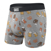 Saxx Vibe Boxer Briefs - Men's L Grey Beer Cheers