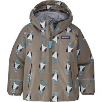 Patagonia Torrentshell 3L Jacket - Toddler 3T Blue Prints/Furry Taupe