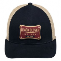 Black Clover Buckle Golf Hat - Men's One Size Black/Sand