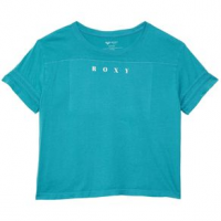 Roxy Logo Mystic T-shirt - Girls' M Biscay Bay