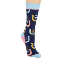 Woven Pear Lucky Horseshoe Sock - Women's 498214