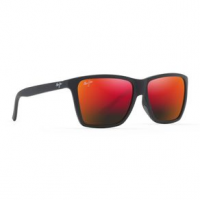 Maui Jim Cruzem Polarized Rectangular Sunglasses Hawaii Lava Black Polarized