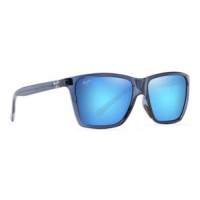 Maui Jim Cruzem Polarized Rectangular Sunglasses Blue Hawaii Dark Translucent Blue Polarized