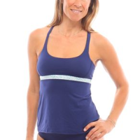 Carve Designs Hana Tankini - Women's Anchor / Blue Bahia XL
