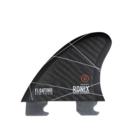 Ronix Floating Fin-S 2.0 Tool-Less Fiberglass Surf Fin Charcoal 3" Center