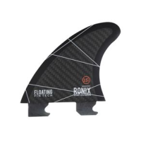 Ronix Floating Fin-S 2.0 Tool-Less Fiberglass Surf Fin Charcoal 3.5" Left
