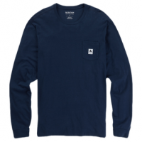Burton Colfax Long Sleeve T-shirt - Unisex XS Dress Blue