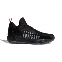adidas Dame 7 Basketball Shoe - Unisex 10.5 Cblack/Ftwwht/Vivred Regular
