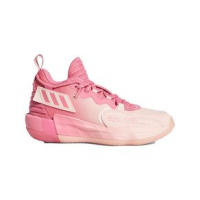 adidas Dame 7 Basketball Shoe - Unisex 6.5 Roston/Glopnk/Ftwwht Regular